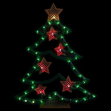 Northlight 17.5-Inch Lighted Christmas Tree Wall Decor