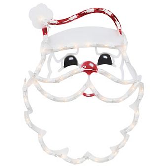 Northlight 17.5 Inch Lighted Santa Claus Christmas Window Outdoor Decor