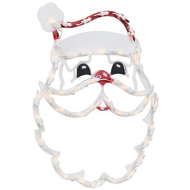 Northlight 17.5 Inch Lighted Santa Claus Christmas Window Outdoor Decor