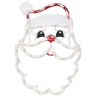 Northlight 17.5 Inch Lighted Santa Claus Christmas Window Outdoor Decor