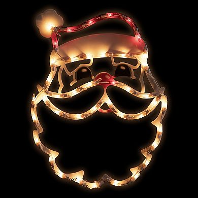 Northlight 17.5 Inch Lighted Santa Claus Christmas Window Outdoor Decor