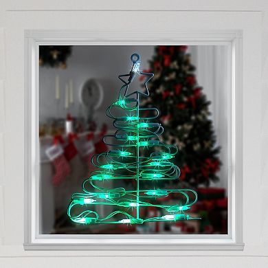 Northlight 12.5-Inch LED Lighted Christmas Tree Window Decor
