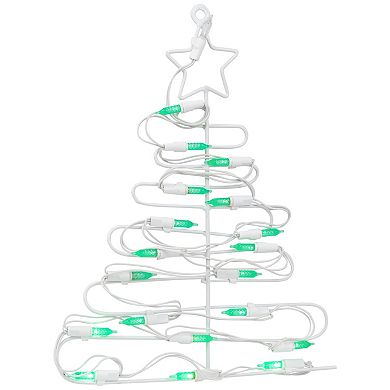 Northlight 12.5-Inch LED Lighted Christmas Tree Window Decor