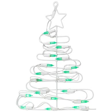 Northlight 12.5-Inch LED Lighted Christmas Tree Window Decor