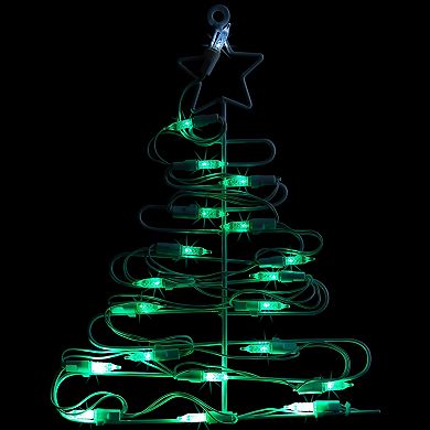 Northlight 12.5-Inch LED Lighted Christmas Tree Window Decor