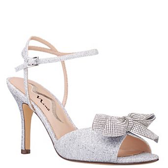 N by Nina Vixie Bow Accent Quarter Strap Women's Slingback Heels