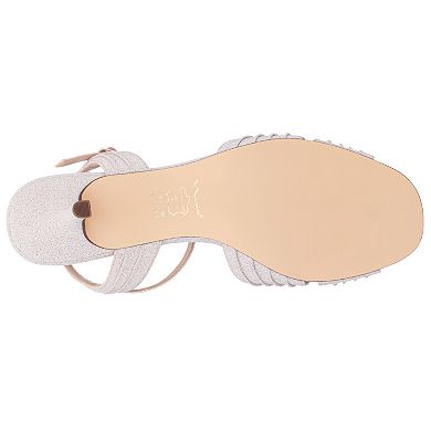 N by Nina Brayla Women's Open Toe Slingback Heels