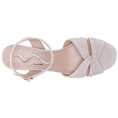 N by Nina Brayla Women's Open Toe Slingback Heels