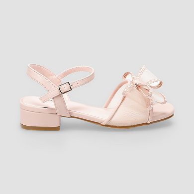 Sonoma Goods For Life® Bedillia Little Kid Girls Faux Pearl Bow-Accented Dress Sandals