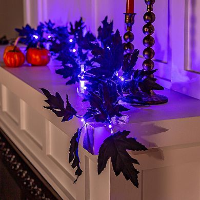 Evergreen Enterprises Halloween 72-in. Artificial Maple LED Color Changing Garland