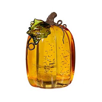 Evergreen Enterprises Pumpkin LED Water Globe Table Decor 6.5-Inch