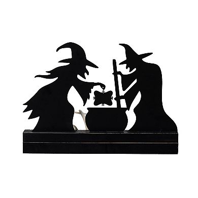 Evergreen Enterprises Witch Wood & Metal Table Sign Table Decor