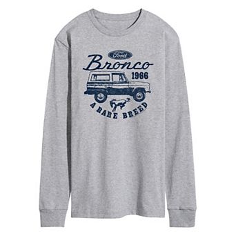 Men's Ford Vintage Bronco Rare Breed Long Sleeve Graphic Tee
