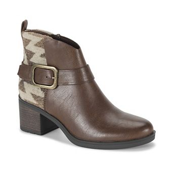 Baretraps Colorado Women's Block Heel Ankle Boots with Buckle Detail