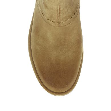 Baretraps Deborah Women's Block Heel Ankle Boots with Buckle Accent