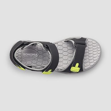 Sonoma Goods For Life® Kotton Little Kid Boys Adjustable Strap Outdoor Sandals