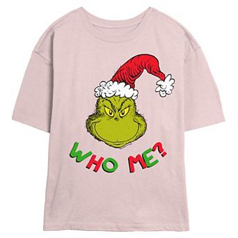 Juniors' The Grinch Who Me? Graphic Tee