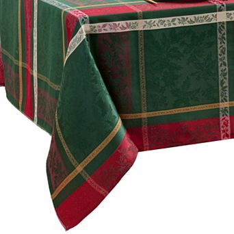 Elrene Home Fashions Merry and Festive Jacquard Rectangle Tablecloth