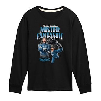 Boys 8-20 Marvel The Fantastic Four: First Steps Mister Fantastic Long Sleeve Graphic Tee