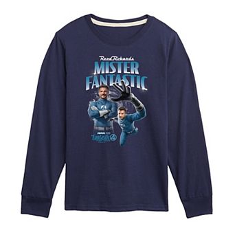 Boys 8-20 Marvel The Fantastic Four: First Steps Mister Fantastic Long Sleeve Graphic Tee