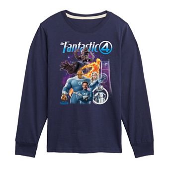Boys 8-20 Marvel The Fantastic Four: First Steps Group Long Sleeve Graphic Tee