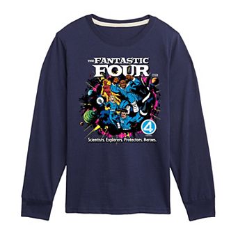 Boys 8-20 Marvel The Fantastic Four: First Steps Scientists Explorers Long Sleeve Graphic Tee