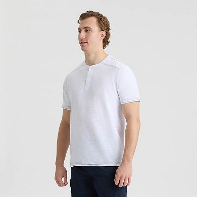 Matix Men's Short Sleeve Crew Neck Henley Tee