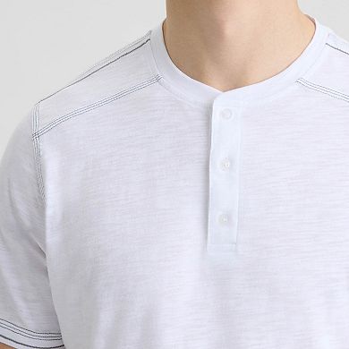 Matix Men's Short Sleeve Crew Neck Henley Tee