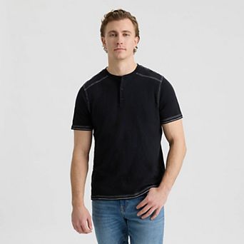 Matix Men's Short Sleeve Crew Neck Henley Tee