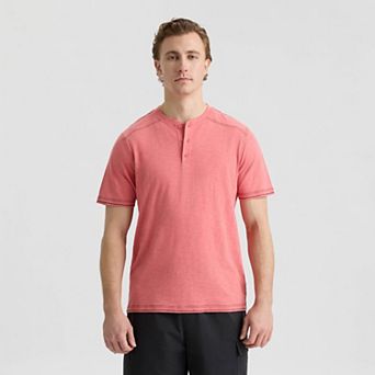 Matix Men's Short Sleeve Crew Neck Henley Tee