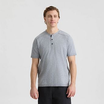 Matix Men's Short Sleeve Crew Neck Henley Tee