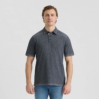 Matix Men's Short Sleeve Polo Henley Knit Top