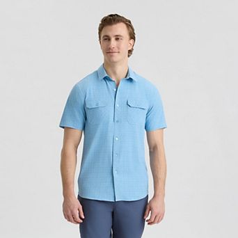 Men's Matix Short Sleeve Western Yarn Dye Lines Shirt
