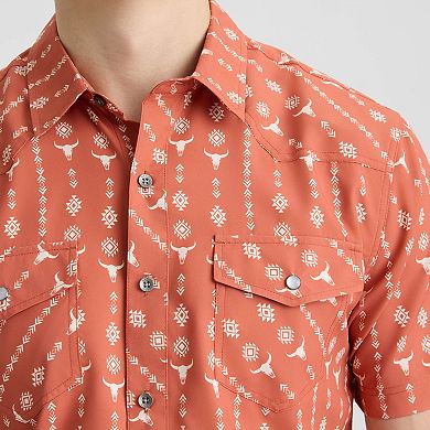 Men's Matix Short Sleeve Western Plaid Shirt