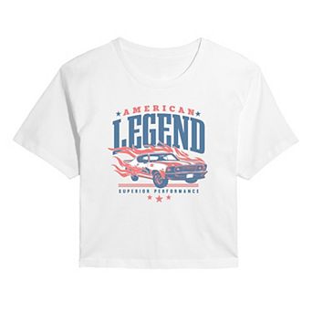 Juniors' American Legend Superior Performance Cropped Tee