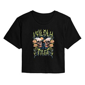 Juniors' Wildly Free Cropped Tee