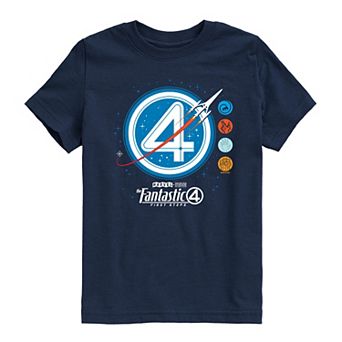 Boys 8-20 Marvel The Fantastic Four: First Steps Space Logo Graphic Tee