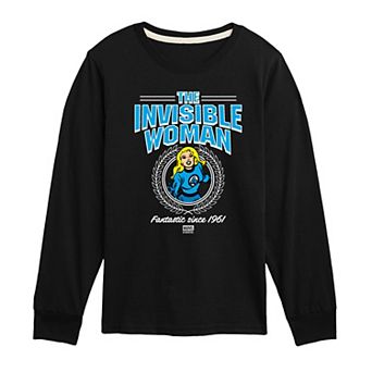 Boys 8-20 Marvel The Fantastic Four: First Steps Invisible Woman Long Sleeve Graphic Tee