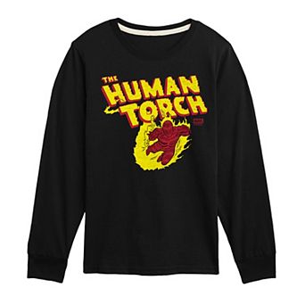 Boys 8-20 Marvel The Fantastic Four: First Steps The Human Torch Long Sleeve Graphic Tee