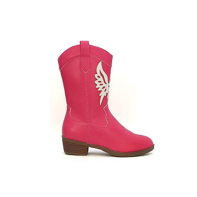 Yoki Dixi Kids Wing Design Cowboy Boots