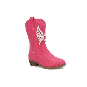 Yoki Dixi Kids Wing Design Cowboy Boots
