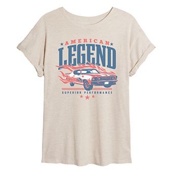 Juniors' American Legend Superior Performance Oversized Tee