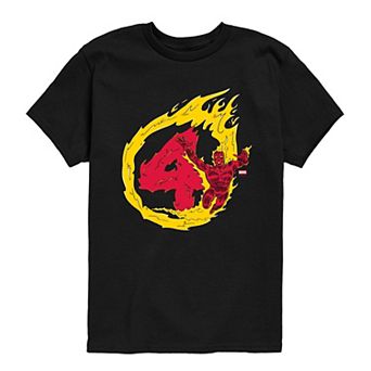 Boys 8-20 Marvel The Fantastic Four: First Steps Human Torch Graphic Tee