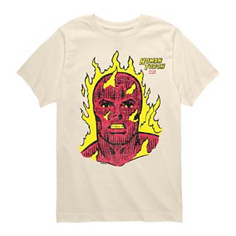 Boys 8-20 Marvel The Fantastic Four: First Steps Human Torch Portrait Graphic Tee