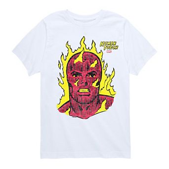 Boys 8-20 Marvel The Fantastic Four: First Steps Human Torch Portrait Graphic Tee