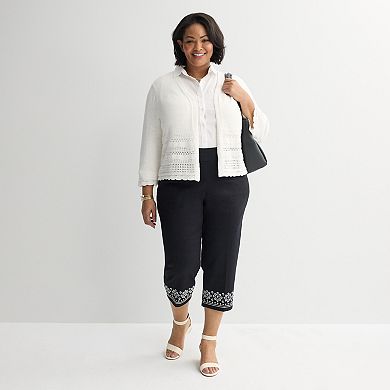 Plus Size Croft & Barrow® Effortless Stretch Capri Pants