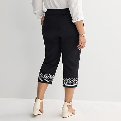 Plus Size Croft & Barrow® Effortless Stretch Capri Pants