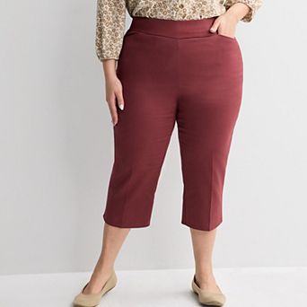 Plus Size Croft & Barrow® Effortless Stretch Capri Pants