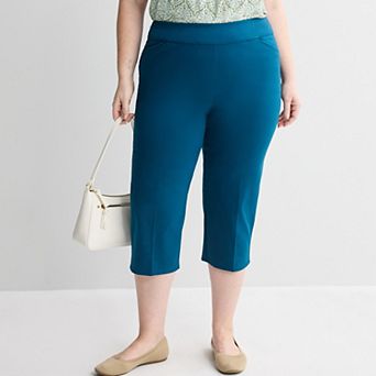 Plus Size Croft & Barrow® Effortless Stretch Capri Pants