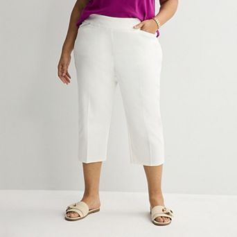 Plus Size Croft & Barrow® Effortless Stretch Capri Pants